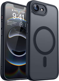 CANSHN Magnetic Shockproof for iPhone 17e / 16e Case, Black