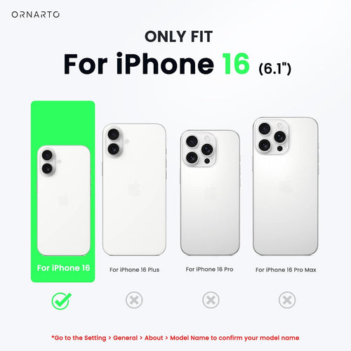 ORNARTO Compatible with iPhone 16 Case 6.1", Slim Liquid Silicone 3 Layers Full Covered Soft Gel Rubber 16 Phone Cases Cover 6.1 inch Black