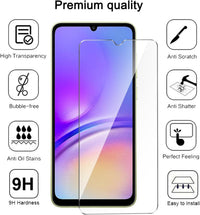 LYZXMY Case for Samsung Galaxy A05 blue with Ring Stand Case + 2 x Tempeblue Glass Screen Protector,PC +TPU Shockproof Anti-Scratch Phone Case Cover