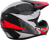Kids Motocross Helmet Combo ECE 2206 Size M (51x52cm) Includes Gloves Goggles Red M