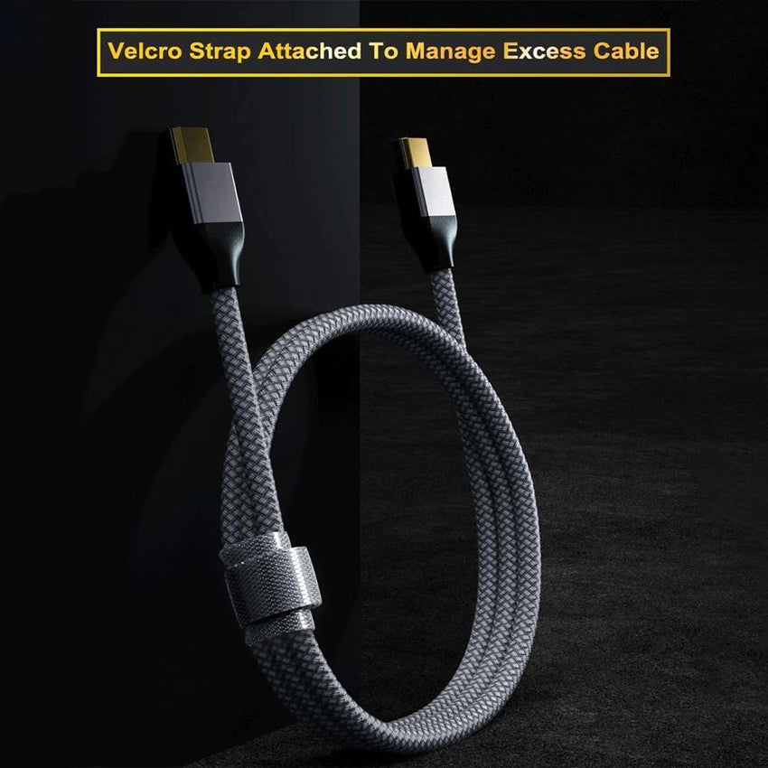 BASESAILOR 8K 60Hz HDMI Cable 1M/2Pack,48Gbps 7680P Ultra High Speed HDMI 2.1 Cord for Apple TV,Roku,Samsung QLED,Sony Playstation PS5,Xbox Series X/S,eARC HDR HDCP 2.2 2.3,2.0 4K 120Hz