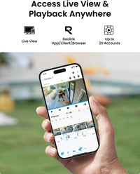 Reolink 4K PoE CCTV Security Camera with Smart Human/Vehicle Detection, IR Night Vision, IP66 Weatherproof Supports Audio Recording, microSD Card Slot, Time Lapse, RLC-810A