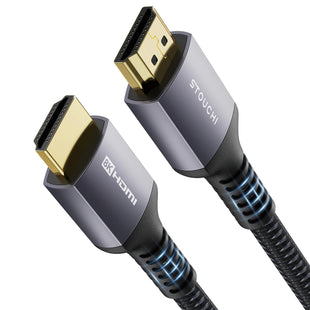 Stouchi HDMI Cable 8K 2.5m(8ft), Ultra HD 48 Gbp/s High Speed 8K60hz 4K120hz 144Hz 165 Hz RTX 3080 DSC eARC Dynamic HDR10 4: 4: 4 HDCP 2.2 & 2.3 Dolby, Compatible with TV / PS5 / Xbox Series X