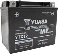 Yuasa Motorcycle Battery YTX12 12V 180CCA Maintenance-Free AGM YTX12