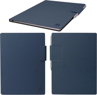 ZhaoCo Case for reMarkable Paper Pro Tablet 11.8 inch 2024, PU Leather Slim Lightweight Book Folio Stand Protective Magnetic Cover - Navy