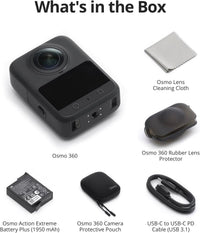 DJI Osmo 360 Standard Combo, 360 Camera With 1-Inch 360^0 Imaging, Native 8K 360^0 Video, 4K/120fps & 170^0 Boost Video, 120MP 360^0 Photo, 100-Min 8K Recording, Waterproof, Action Camera for Sports, Vlog