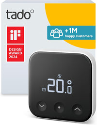 tado Smart Thermostat X Wired Add-On Room Thermostat App & Voice Control White