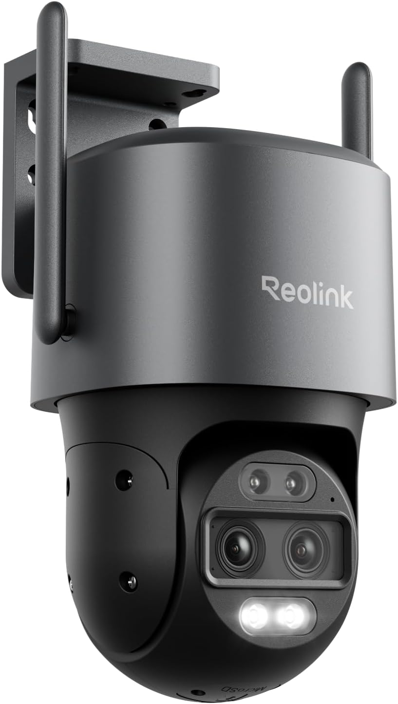Reolink 4K Dual-Lens PTZ Outdoor Security Camera 6x Hybrid Zoom Auto-Tracking â Grey