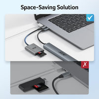 Acer USB-C SD Card Reader, High Speed Type-C Micro SD Card Adapter, USBC External Memory Card Reader SDXC, Micro SDXC Card, Compatible with MacBook Pro/Air, Acer Laptop, iPhone 16, Camera, and More
