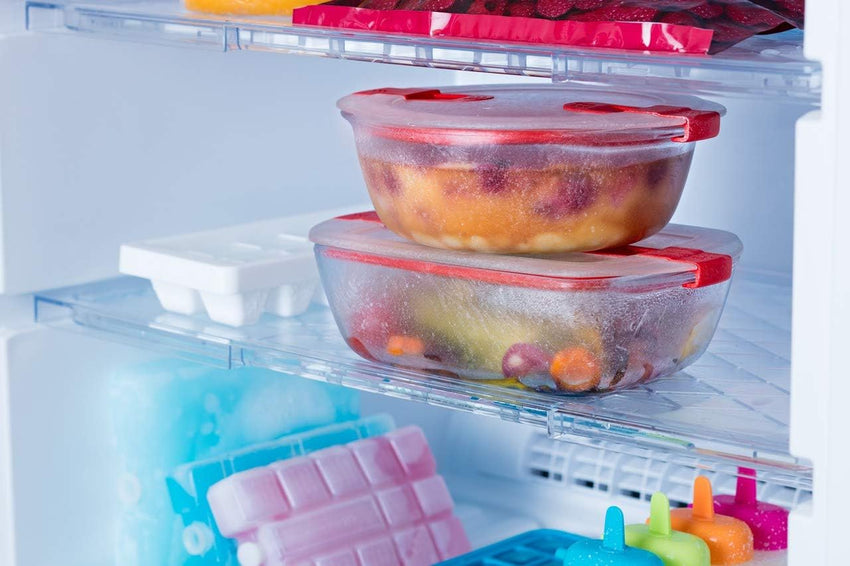 Pyrex 1451130 Cook & Heat-Set of Three 1.1L Rectangular Glass Food Microwave Airtight Lids-Storage Containers, Transparent/Green