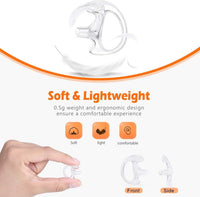 zeadio [8 Pair] Radio Earpiece, Soft Silicone Earmould Earbud Earplug for Walkie Talkie Acoustic Earpiece Headset, Two-Way Radio Coil Tube Audio Kits - Clear