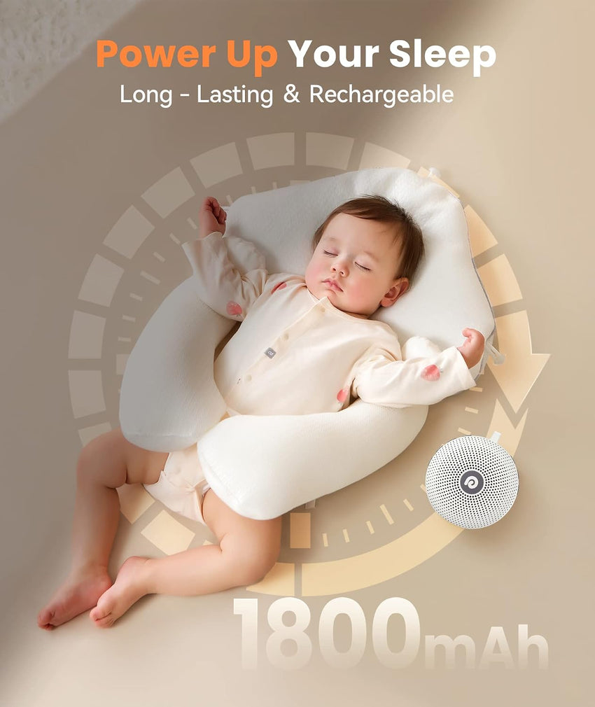 Dreamegg White Noise Machine, Portable Sound Machine Baby Features Powerful Battery, D11Max Sleep Aid Sound Machine for Baby Adults 21 Soothing Sounds for Sleeping Nursery Travel Gift USB Rechargeable