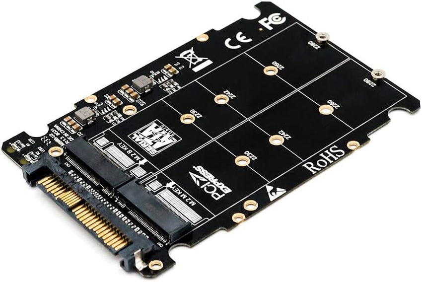 M.2 NVMe (Key M/B) to U.2 SFF-8639 Adapter