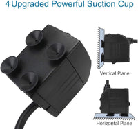 BARST 1500L/H Submersible Water Pump, Ultra Quiet Aquarium Pump for Fountains, Pool, Fish Tank, Pond, Hydroponics, Statuary with 4 Srtong Suction Cups,3 Nozzles (30W, 5m Power Cord)