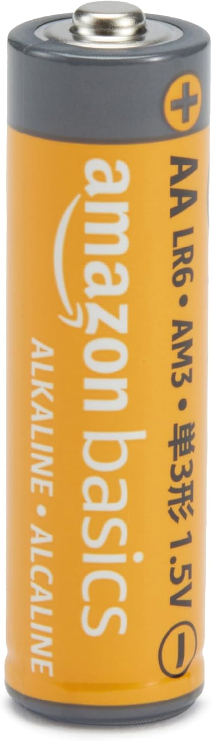 Amazon Basics 36-Pack AA Alkaline Batteries, 1.5 Volt, 10-Year Shelf Life, for Everyday and Professional Devices