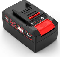 ASUNCELL 18V 5500mAh tool battery battery replacement for Power X-Change battery compatible with all 18V tools Li-Ion battery with LED display for battery