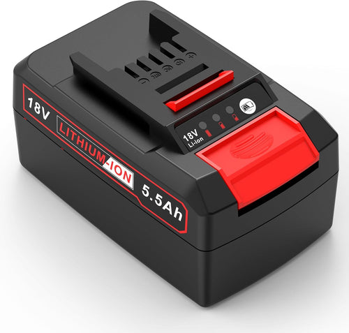 ASUNCELL 18V 5500mAh tool battery battery replacement for Power X-Change battery compatible with all 18V tools Li-Ion battery with LED display for battery