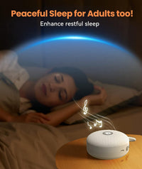 Dreamegg White Noise Machine, Portable Sound Machine Baby Features Powerful Battery, D11Max Sleep Aid Sound Machine for Baby Adults 21 Soothing Sounds for Sleeping Nursery Travel Gift USB Rechargeable