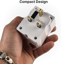 3 Way Power Adapter | Double Plug Adapters UK | Multi Socket Plugs Extension | Double Plug Socket | 3 Way Plug Adapter | Heavy Duty 13A Fuse