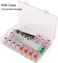 TIG Welding Gas Lens Kit #12 61pcs for WP-17/18/26 with Glass Cups & Accessories #12