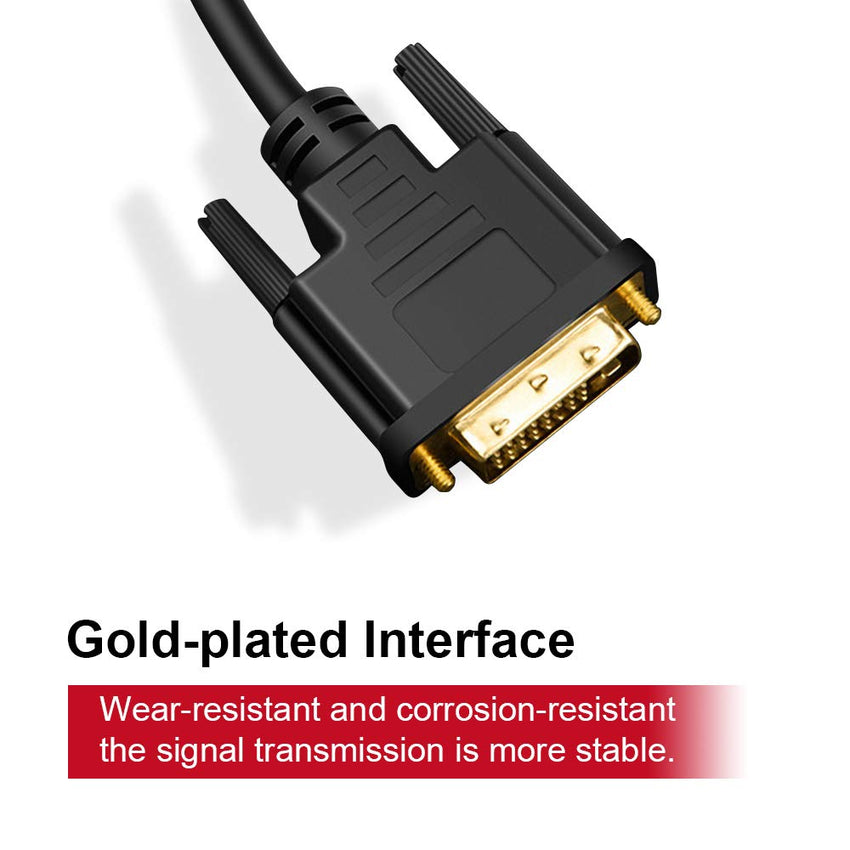 UPGROW USB-C to DVI Cable - 4K@30Hz Thunderbolt to DVI Cable, 6FT USB Type-C to DVI Female, Support 2017-2020 MacBook Pro, Surface Book 2, Dell XPS 13, Galaxy S10