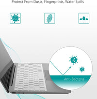 Digi-Tatoo Ultra Thin Keyboard Cover for Microsoft Surface Laptop Go/Laptop Go2 with Fingerprint Power Button (8GB RAM Memory ONLY) 12.4'', Premium High Transparency Keyboard Skin Protector