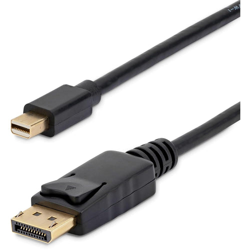StarTech.com MDP2DPMM3 3 ft Mini DisplayPort to DisplayPort 1.2 Adapter Cable M/M, DisplayPort 4k with HBR2 support, 3 ft Mini DP to DP Cable