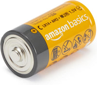 Amazon Basics 12-Pack C Cell All-Purpose Alkaline Batteries, 1.5 Volt, 5-Year Shelf Life