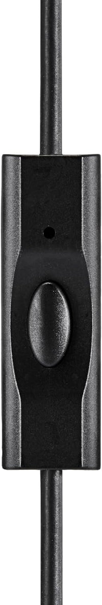 Amazon Basics Headphones, USB-C Wired Earbuds with Microphone, In-Ear, 4.2-ft Cable, S/M/L Ear Tips, Black