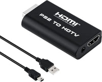 Mcbazel PS2 to HDMI Converter Adapter with 3.5mm Audio Output, HD Link Cable for PlayStation 2 ï¼Compatible with SCPH-1xxxx/3xxxx/5xxxx/7xxxx, Plug & Play for HDTV/Monitor â Not for SCPH-9000x