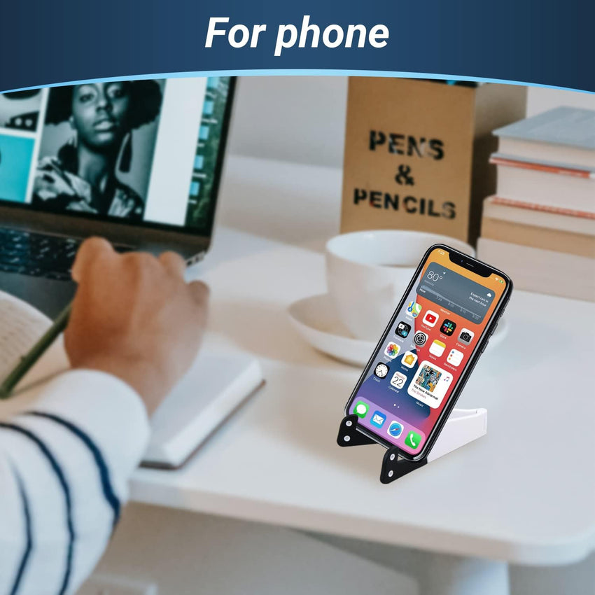 Daffodil IPC410 Folding Tablet Phone Holder for iPhone, Samsung, Huawei, Xiaomi, OnePlus, Pixel, Redmi, Sony, LG, Oppo and Other Mobile Phones