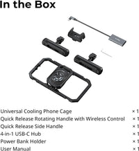 SMALLRIG Phone Cage Kit Dual Handle 15W Active Cooler 4âinâ1 USBâC Hub Power Bank Holder â Universal