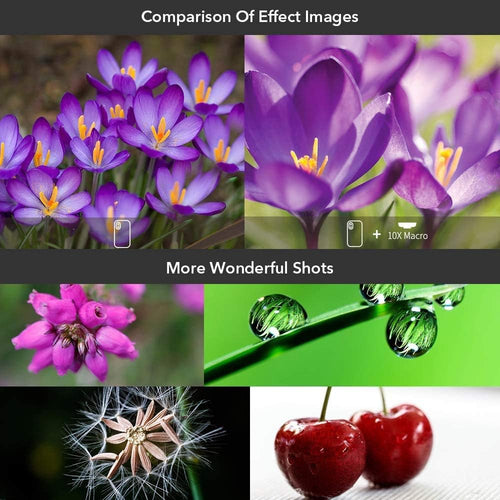 Apexel【Updated Version HD Phone Lens Kit-170°Super (Fisheye) Wide Angle,10X Macro Lens,110° Wide Angle2.0X Zoom Telephoto,195°Fisheye Lens for iPhone,Samsung and Most of Smartphone L-HB5V2