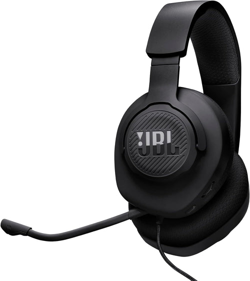 JBL Quantum 100M2 Wired Over-Ear Gaming Headset with JBL QuantumSOUND Signature and 3.5 mm Headphone Jack, Multi-Platform Compatibility, Detachable Mic, Mute Option, Black