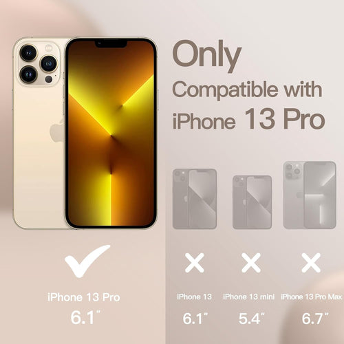 JETech Silicone Case for iPhone 13 Pro 6.1-Inch, Silky-Soft Touch Full-Body Protective Phone Case, Shockproof Cover with Microfiber Lining (Beige)
