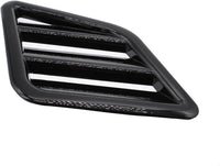 2 PCS/SET Bonnet Vent Cover Glossy ABS Black Hood Vent Cover Engine Air Flow Outlet Vent Cover Grille Replacement for Ford Focus Fiesta Vauxhall Corsa Jazz