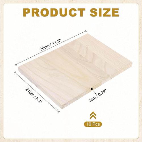 9x Wood Breaking Board 20mm Thick Karate Training Accessory 9 Pack