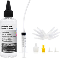 JoyPrinting Printhead Cleaner Kit for Inkjet Printers Printer Nozzle Cleaning Kit Compatible for All Print Head of Printers Epson/HP/Canon/Brother/Lexmark/Kodak/Samsung 100ml 10ml Premium Syringe 1PK