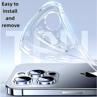 Totill 4 in 1 Case for iPhone 13 pro with [3 Pack] Tempered Glass Screen Protectors, Crystal Clear Phone Cover, Scratchproof and Shockproof, Compatible with Wireless Charger and Bike Phone Holder