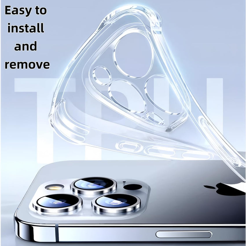 Totill 4 in 1 Case for iPhone 13 pro with [3 Pack] Tempered Glass Screen Protectors, Crystal Clear Phone Cover, Scratchproof and Shockproof, Compatible with Wireless Charger and Bike Phone Holder