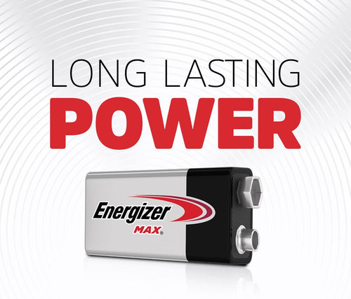 Energizer MAX Alkaline 9V Batteries, Pack of 3