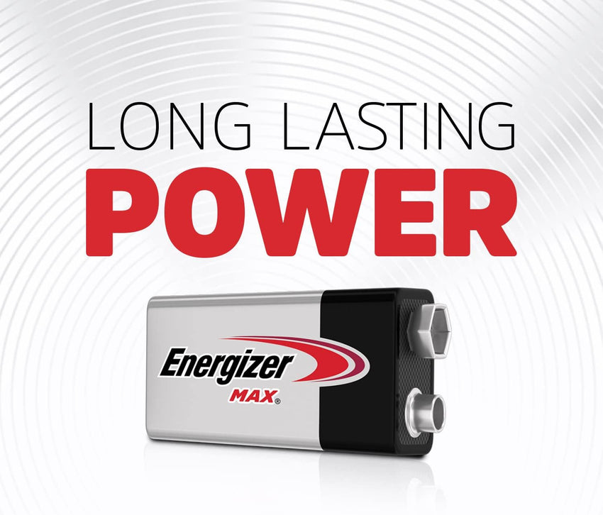 Energizer MAX Alkaline 9V Batteries, Pack of 3