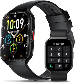 Smart Watch for Men Women Answer/Make Calls, 1.96" HD Touch Screen Fitness Watch with Heart Rate/Sleep Monitor, Step Counter, IP68 Waterproof Smartwatchc,113+ Sports Activity Trackers for Android/iOS