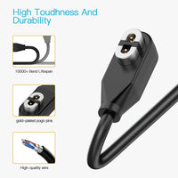 AWINNER 2 Pack Compatible for Shokz Charging Cable,Magnetic USB Charger Cord Compatible for Aftershokz Aeropex AS800,Shokz OpenRun Pro,OpenRun,OpenRun Mini,OpenComm Bone Conduction Headphones