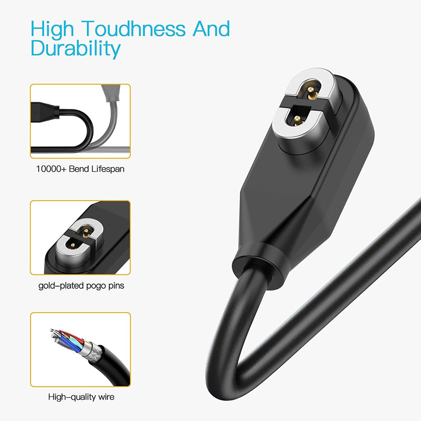 AWINNER 2 Pack Compatible for Shokz Charging Cable,Magnetic USB Charger Cord Compatible for Aftershokz Aeropex AS800,Shokz OpenRun Pro,OpenRun,OpenRun Mini,OpenComm Bone Conduction Headphones
