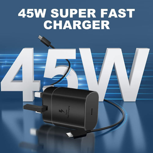 45W Super Fast Charger for Samsung with 6.6ft 5A Type-C Cable, USB C Plug for Galaxy S24 Ultra/S24+/S24/S23 Ultra/S23/S22/S21/A15,A55,Z Fold 6,Z Flip 6,Tab S9,Google Pixel 9,PPS Fast Charger Usb C 5A