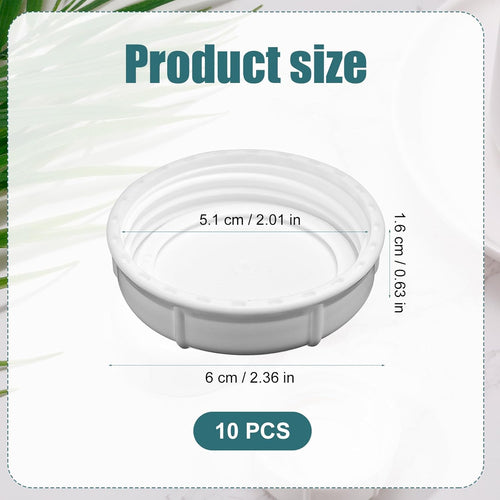 10 Pcs Baby Bottle Caps Replacement Compatible with Lansinoh MAM Pigeon Bottles â White