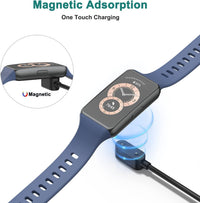 1M Charging Cable for Huawei Watch Charger Fit 1/2, Huawei Band 9/8/7/6/6 Pro, Honor Charger Band 9/7/6/Watch ES/4X/4 Pro Magnetic Wireless USB Fast Charging Cord Black