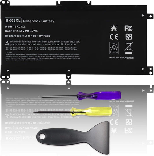 BK03XL HSTNN-LB7S UB7G Battery for HP Pavilion X360 14-BA 14M-BA Series 14-BA253CL 14M-BA114DX 14M-BA011DX 14-BA1XX 14-BA2XX 14-BA153CL 14-BA125CL 14M-BA013DX 14-BA175NR 14M-BA1XX 14M-BA0XX 916811-855