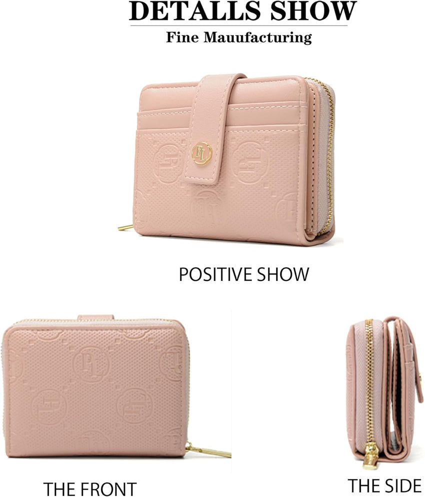 WomenÃ¢ÂÂs RFID Bifold Wallet ID Window Zipper Coin Pocket Ã¢ÂÂ One Size